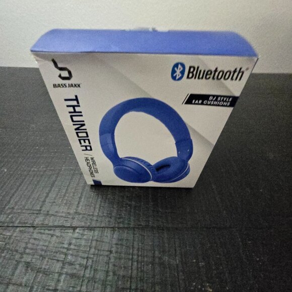 BASS JAXX- Bluetooth Thunder Wireless Headphones with DJ Style Ear Cushions. - Picture 5 of 7